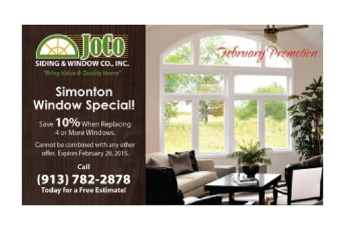 February Promotion: Let Light Shine Into New Simonton Windows