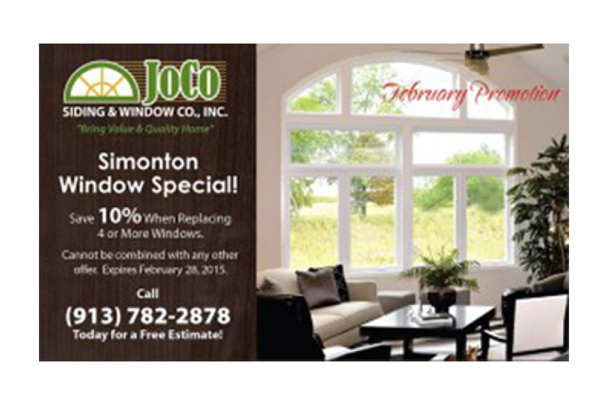 February Promotion: Save 10% on Simonton Replacement Windows