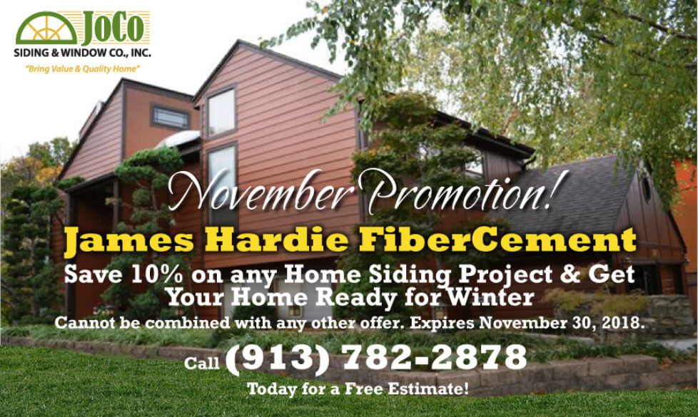 November Promotion: Save On James Hardie Siding