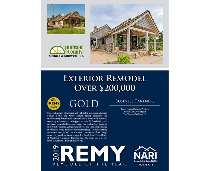 2019 NARI REMY Joco Siding Awards