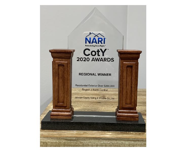 Johnson County Siding & Window Co Inc- Named NARI Regional CotY™ Winner