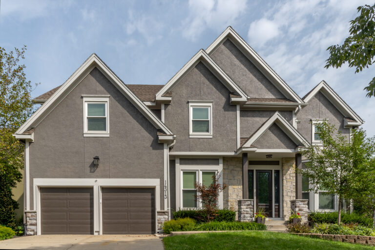 House after exterior remodeling by Johnson County Siding & Window Co.