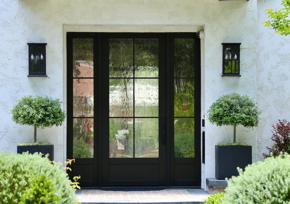 front doors with glass